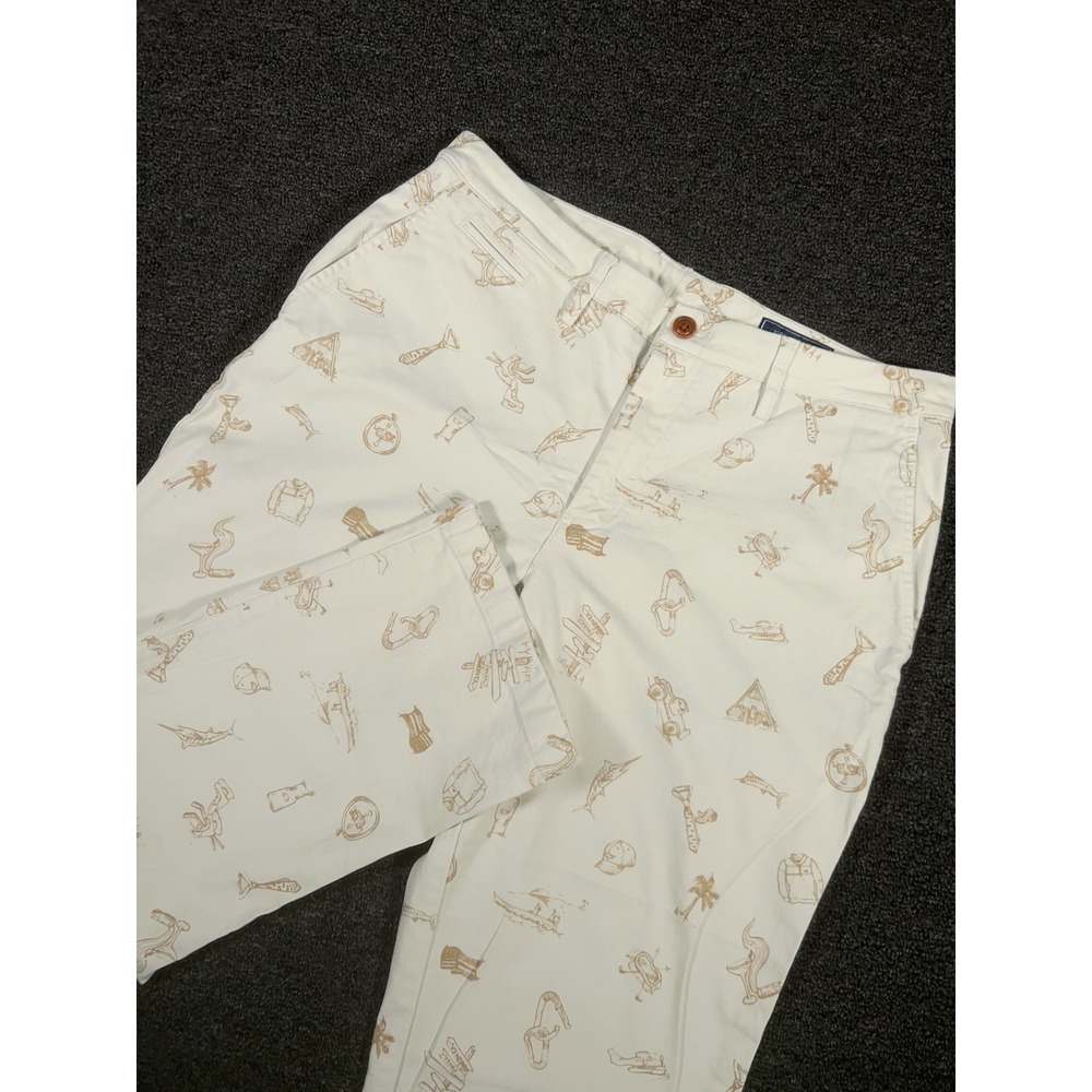 Vineyard Vines Chino Pants Men's 34x30 (Fits 35x28) Nautical Coastal AOP Preppy